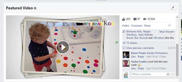 Brisbane Kids Facebook Video